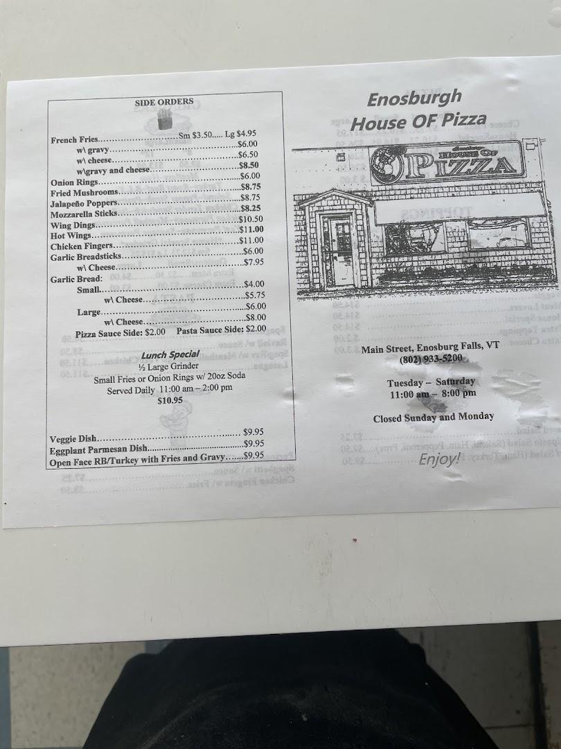Enosburg House of Pizza