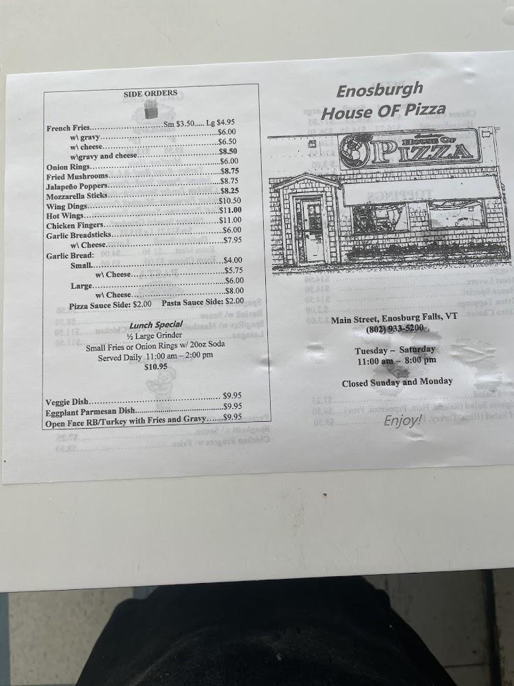 Enosburg House of Pizza Veggie